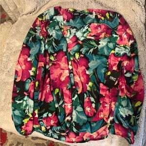 INC International Concepts Women's Floral Top - Multicolor XL NWT